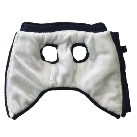 NWOT Navy Blue Puffy Sport Coat With Built-In Harness Size L - Picture 5 of 6